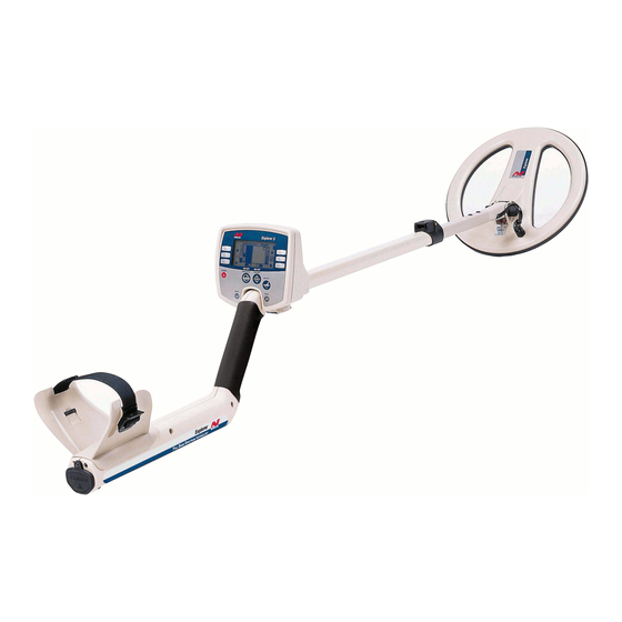 User Manuals: Minelab Explorer Metal Detector