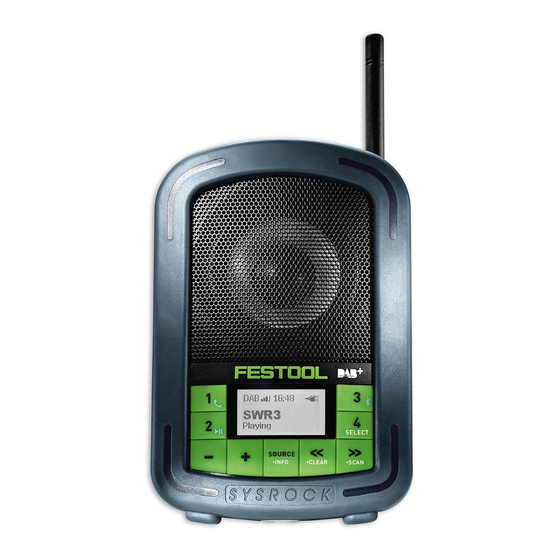 Festool SYSROCK BR 10 Instruction Manual