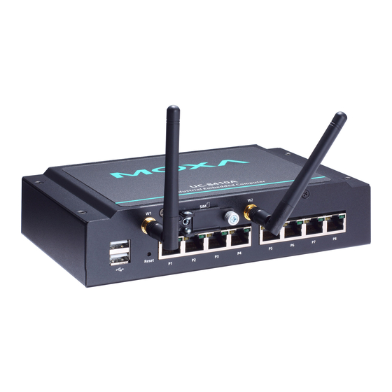 Moxa Technologies UC-8410A Series Quick Installation Manual