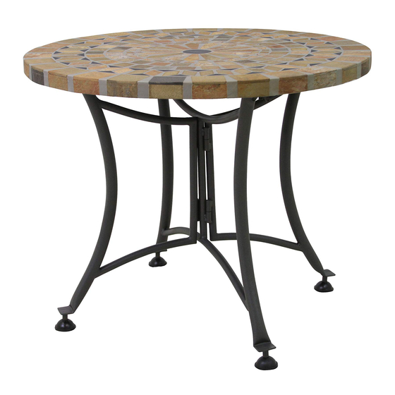 Outdoor Interiors Accent Table Assembly Instructions