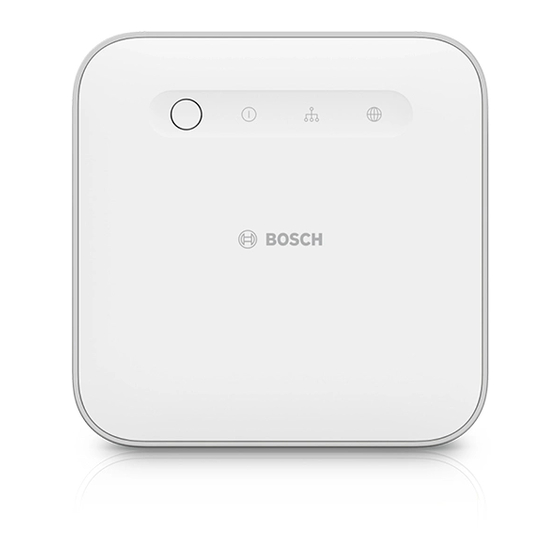 Bosch Smart Home controller II Quick Instructions