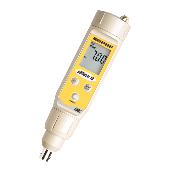 EUTECH INSTRUMENTS WATERPROOF PHTESTER 102030BNC Instruction Manual
