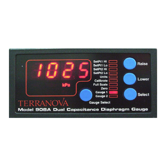 DUNIWAY Stockroom Terranova 908A Instruction Manual
