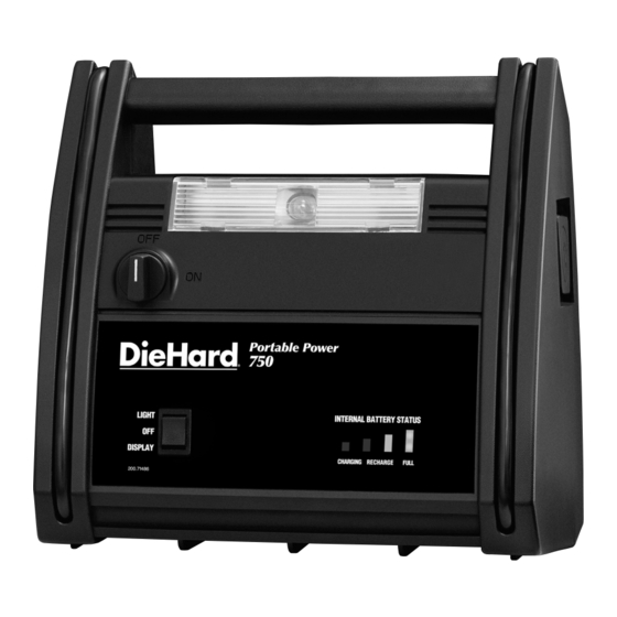 DieHard 200.71486 Operator's Manual