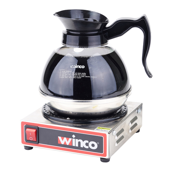 Winco ECW-1 Operating Instructions Manual