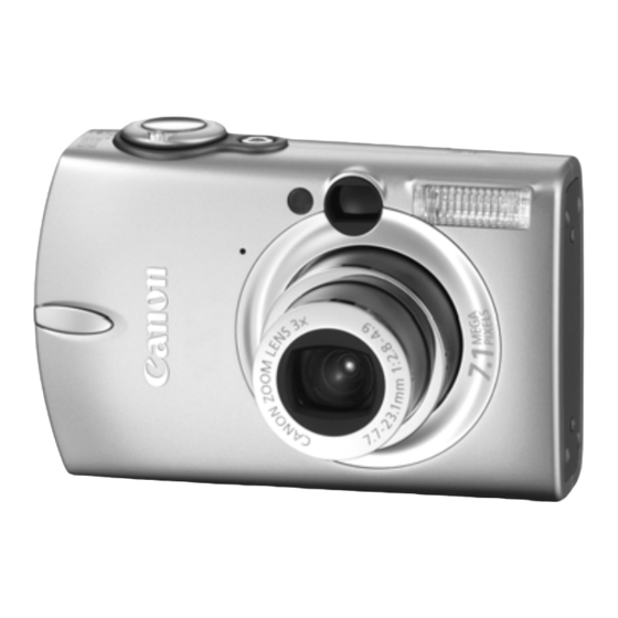 Canon PowerShot SD500 Digital ELPH User Manual