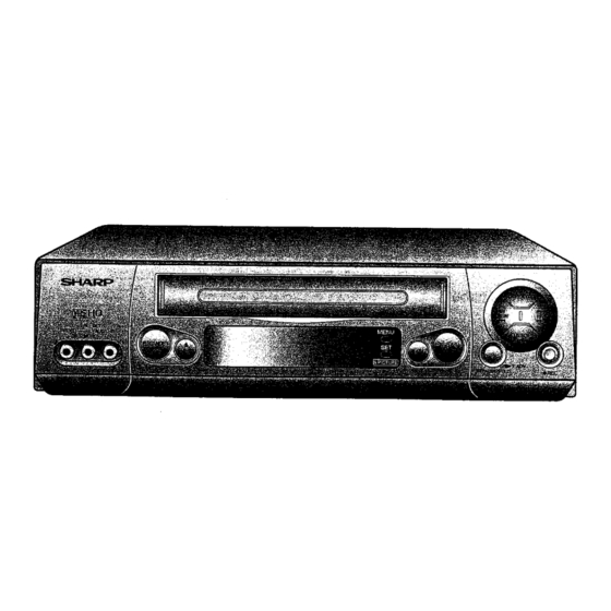 Sharp VC-H705X Operation Manual
