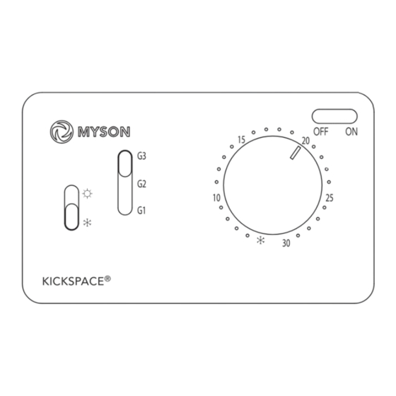 Myson REMOTE ROOM THERMOSTAT CONTROL Installation Instructions