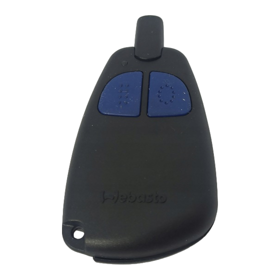 Webasto Telestart T70 Operating Instructions