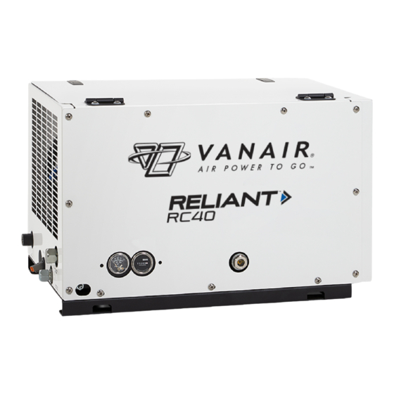 Vanair RC40 Installation, Operating, Maintenance And Parts Manual