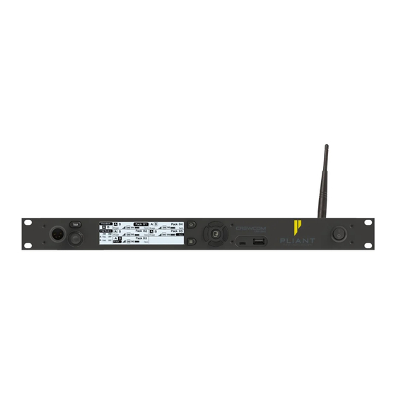 Pliant CREWCOM CRP-12-900 Operating Manual