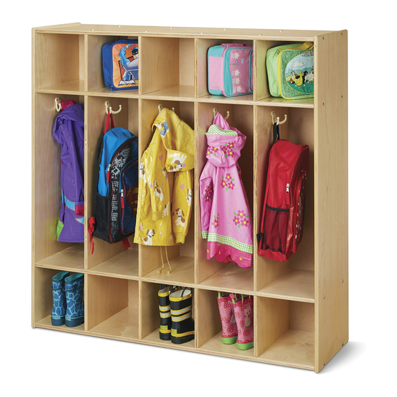 Jonti-Craft Young Time Coat Locker 7106YT Instructions
