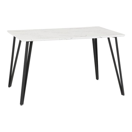 Seconique MARLOW DINING TABLE Assembly Instructions Manual