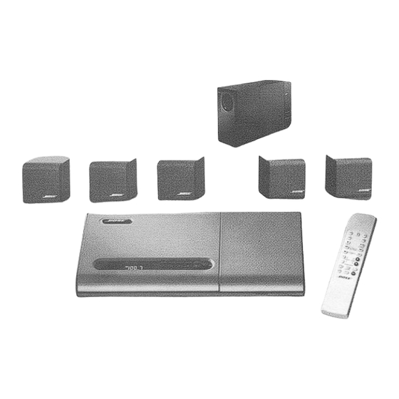 Bose Lifestyle 8 Series I Owner's Manual