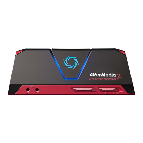 Avermedia LIVE GAMER PORTABLE 2 User Manual