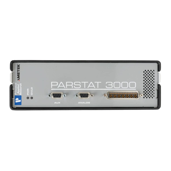 Ametek PARSTAT 3000 Hardware Manual