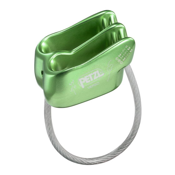 Petzl VERSO D19 Manual