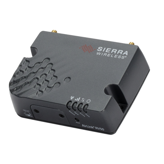 Campbell Sierra Wireless AirLink RV50 Product Manual