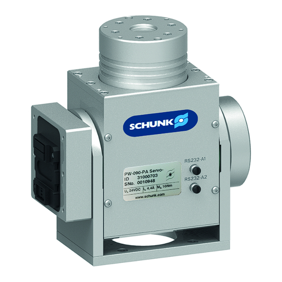 SCHUNK PW V6 Assembly And Operating Manual