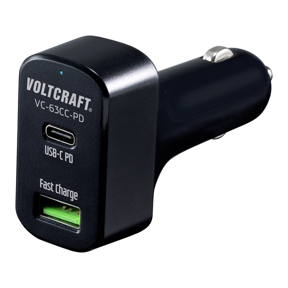 VOLTCRAFT VC-63CC-PD Operating Instructions