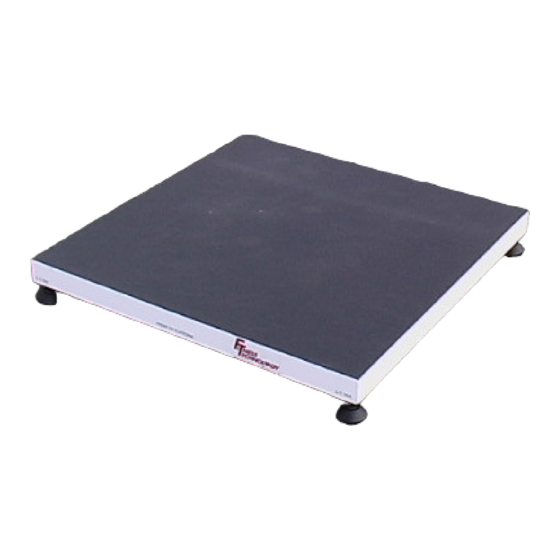 Fitness Technoligies Force Plate 400 Series Manuals