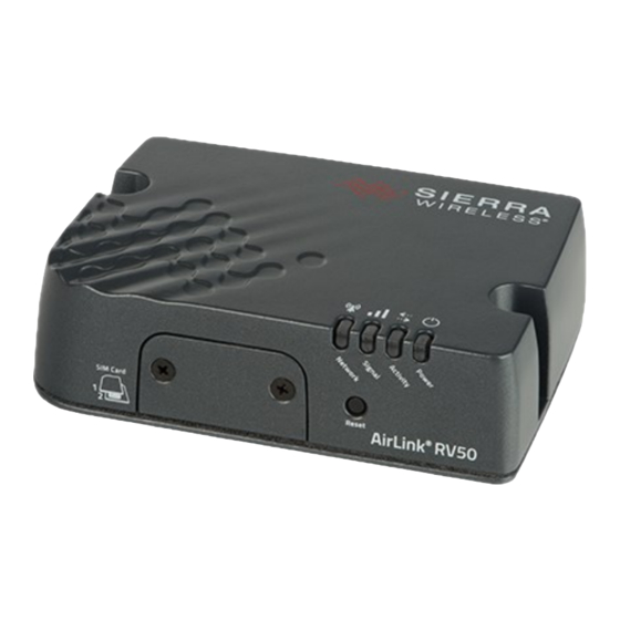 Campbell Sierra Wireless Airlink RV50 Quick Deploy Manual