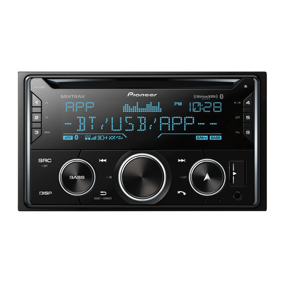 Pioneer FH-S720BS Operation Manual