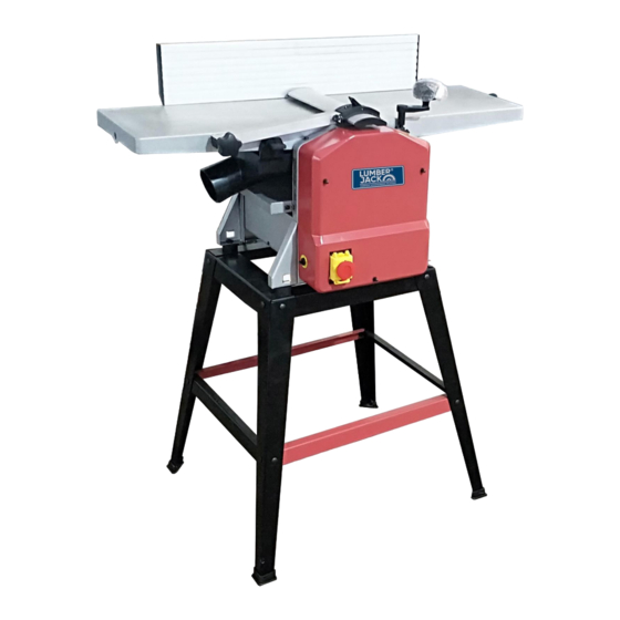 User Manuals: Lumberjack PT254 Planer Thicknesser
