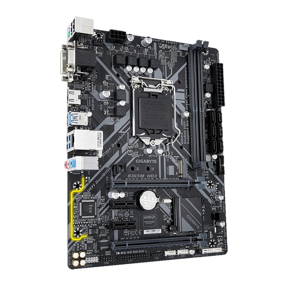 GIGA-BYTE TECHNOLOGY B365M HD3 User Manual