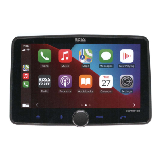 Boss ELITE BE7ACP-SD User Manual