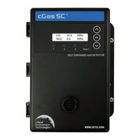 Critical Environment Technologies cGas-SC Operation Manual