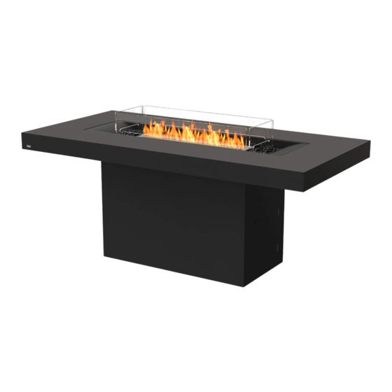 EcoSmart Fire e-nrg Gin 90 Bar Clearances & Installation Manual