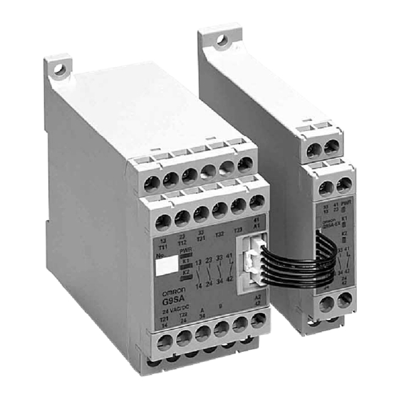 Omron G9SA Series Manual