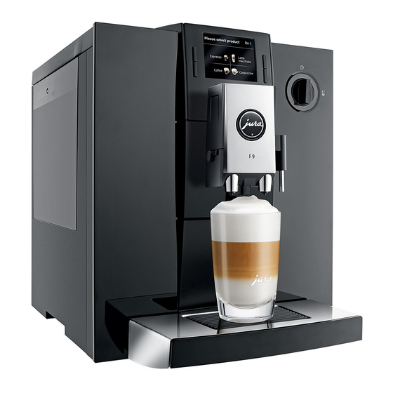 Jura F9 Instructions For Use Manual