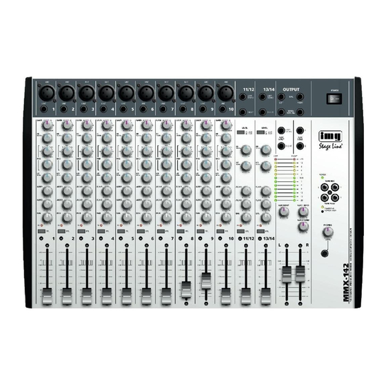 IMG STAGE LINE MMX-142 Instruction Manual
