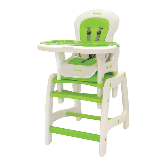 Harmony Eat & Play Combination High Chair and Activity Center System Manuals