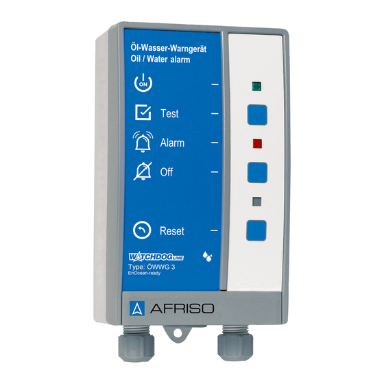 Afriso EURO-INDEX OWWG 3 Operating Instructions Manual