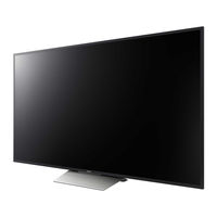 Sony BRAVIA KD-55XD8505B Reference Manual