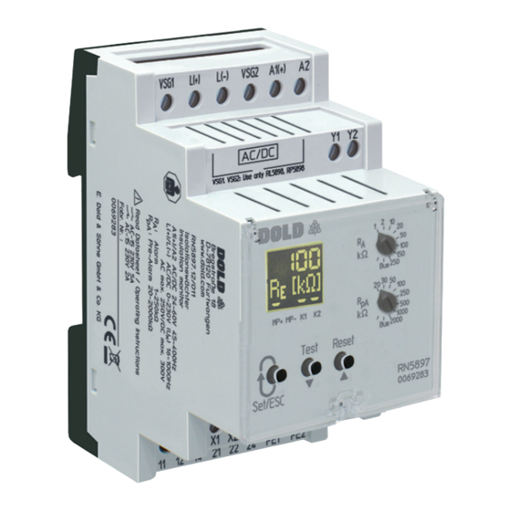 DOLD VARIMETER IMD RN 5897/011 Manual
