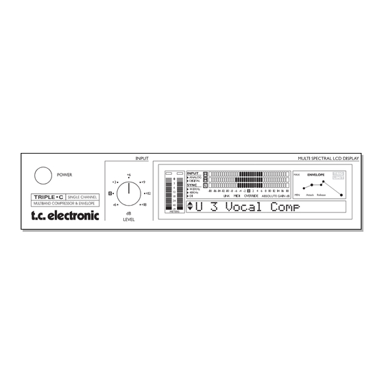 TC Electronic TRIPLE•C Quick Manual