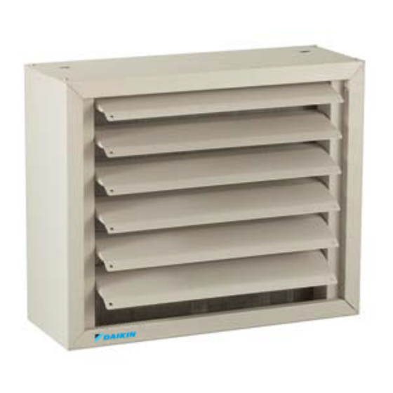 Daikin UHH Installation Instructions Manual