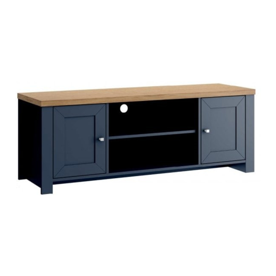 Birlea WINCHESTER LARGE TV UNIT Assembly Instructions Manual