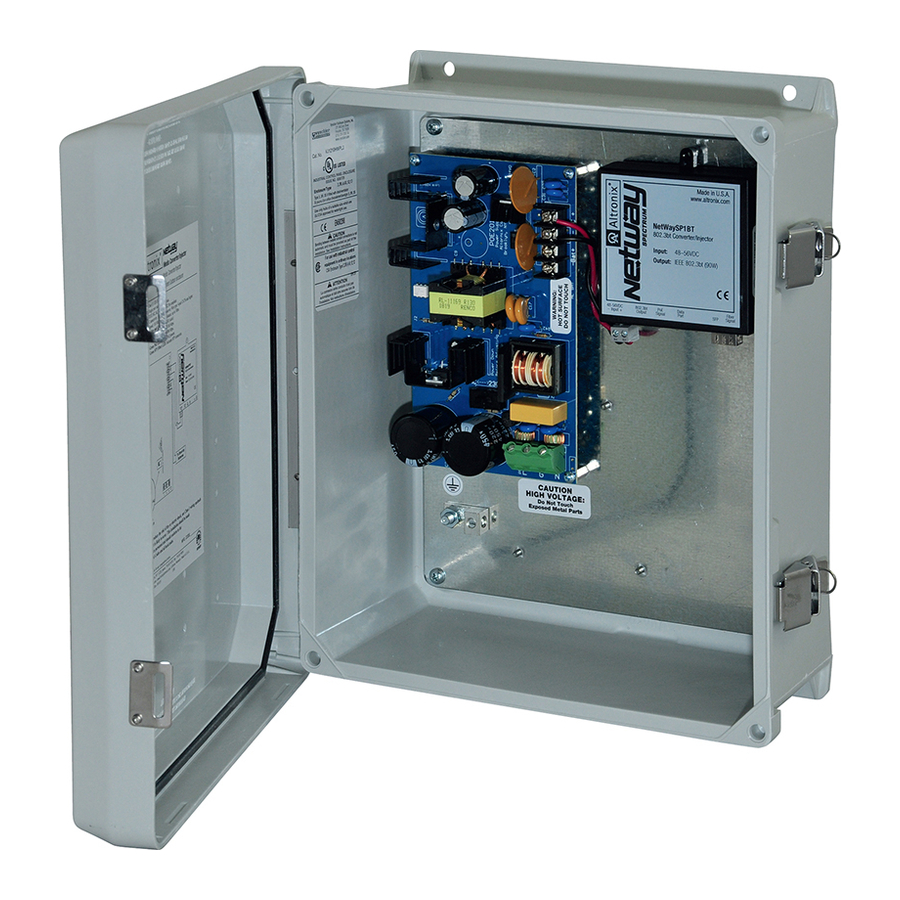 Altronix NetWaySP1BTWP Series Installation Manual