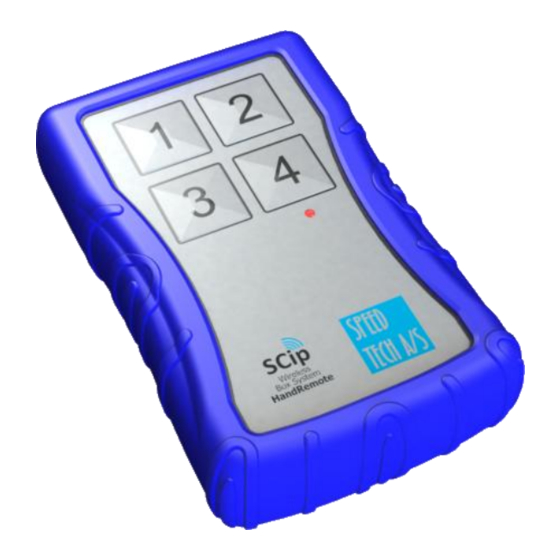 Speed Tech Scip Hand Remote STHR-4 Installation Manual