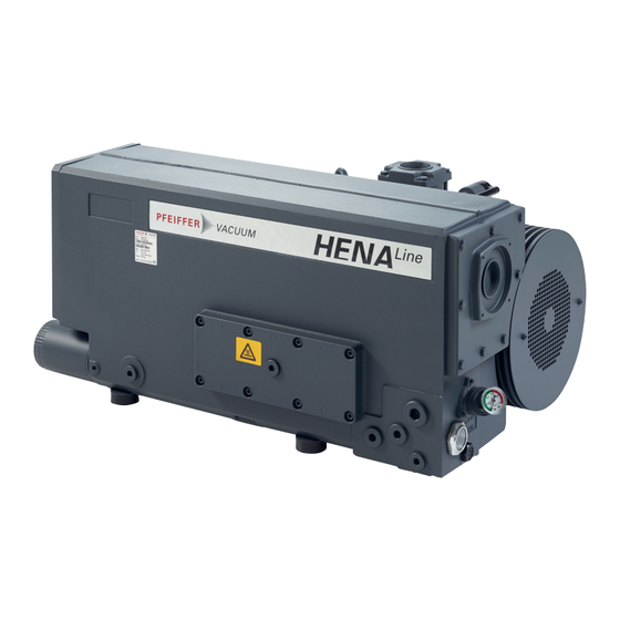 Pfeiffer Vacuum HENA 201 R Operating Instructions Manual