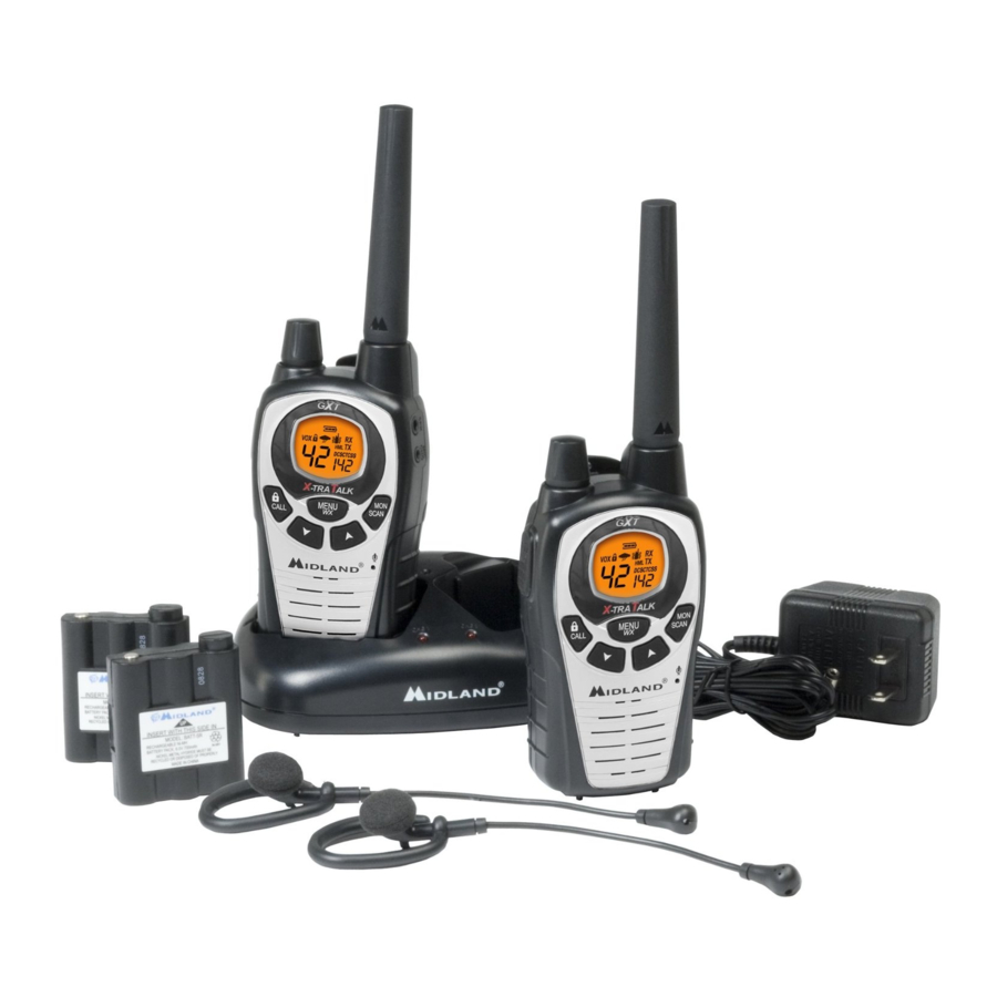 Midland X-tra Talk GXT760/795 Series - Two-Way GMRS/FRS Radio Manual ...