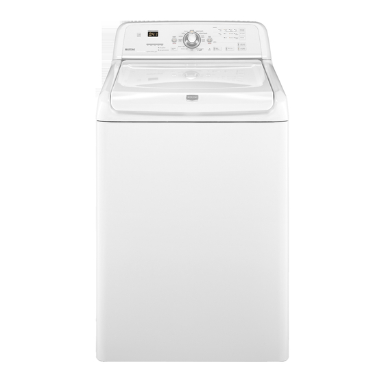 Maytag MVWB450WQ - Bravos 5.0 cu. Ft. IEC Capacity Washer Use And Care Manual