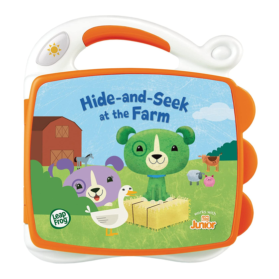 LeapFrog My First Book Hide-and-Seek at the Farm Parent Manual & Instructions