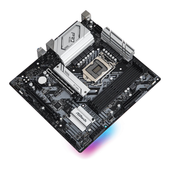 ASROCK B560M Pro4 Manual
