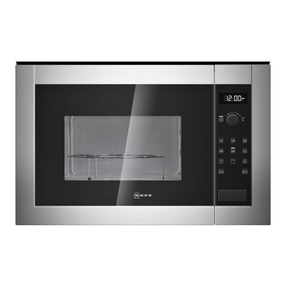 NEFF H12GE60N0 Built-in Microwave Oven Manuals